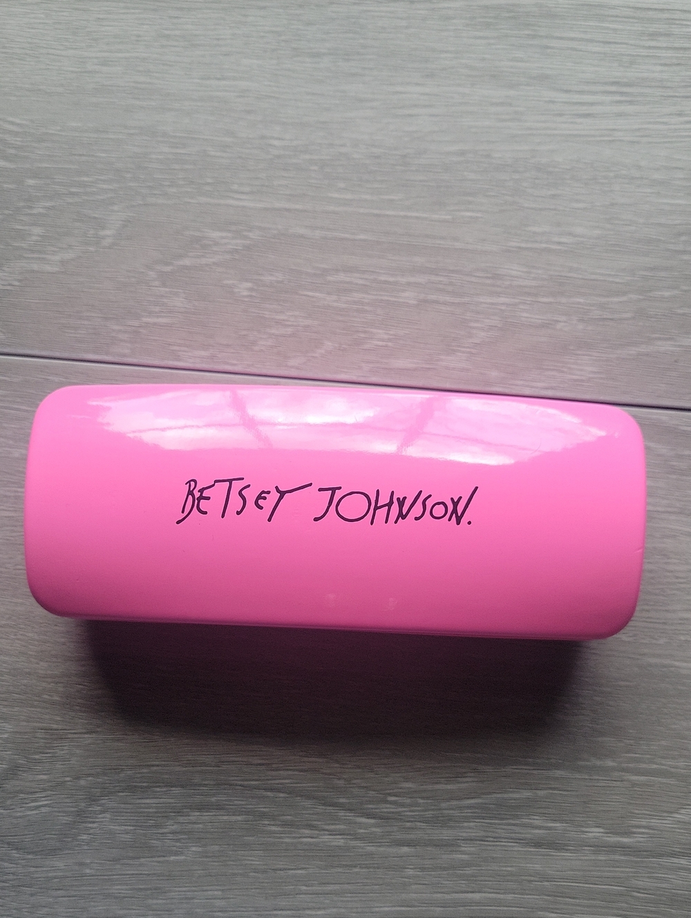 Betsey Johnson Hot Pink Travel Glasses Case